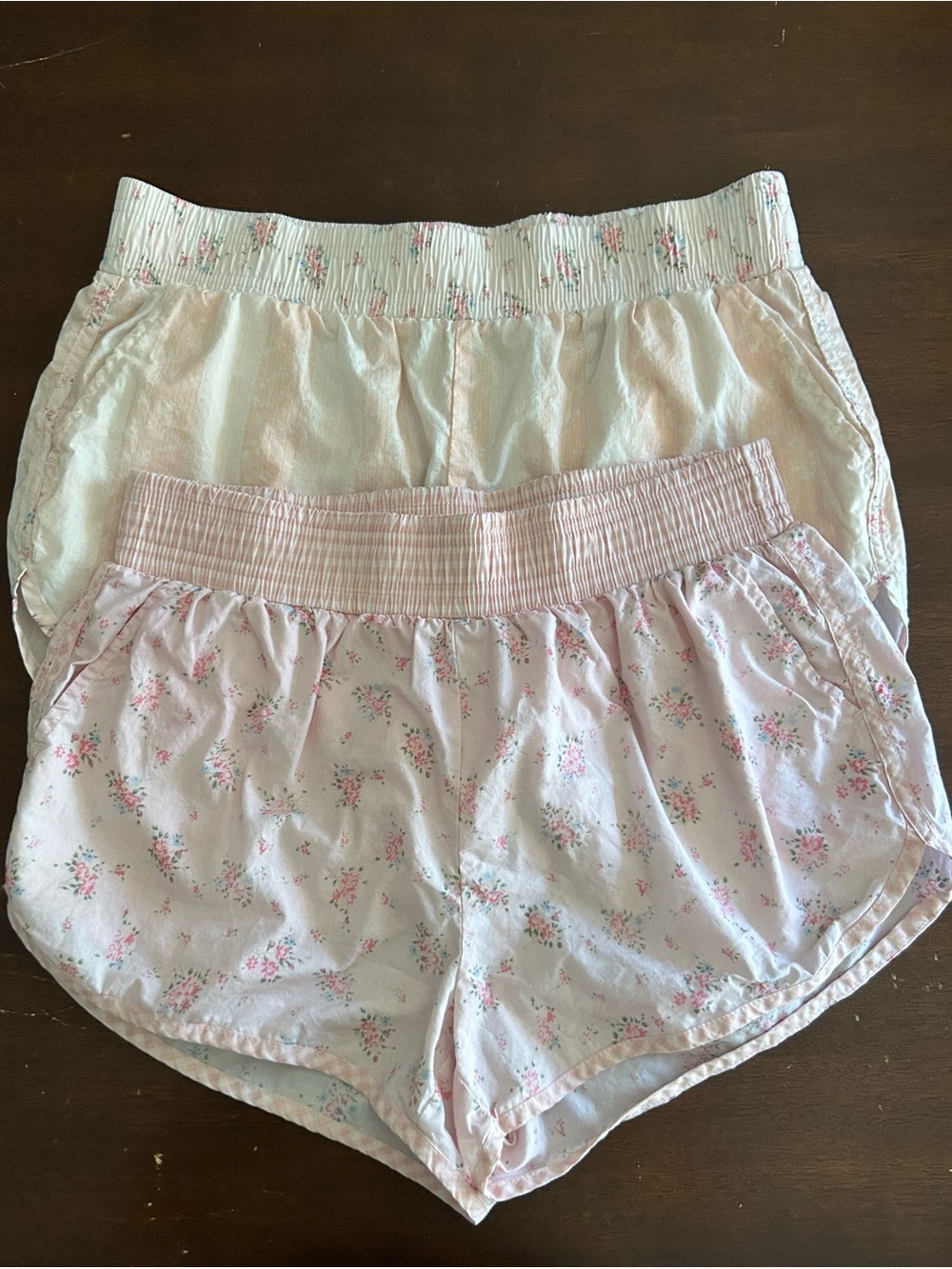 Happily Grey 2 Pair of Floral Pink Cotton Lounge Shorts